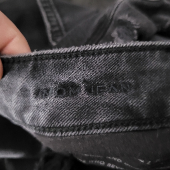 AMERICAN EAGLE | Mom Jean high waist destroyed distressed denim jeans - Picture 7 of 9